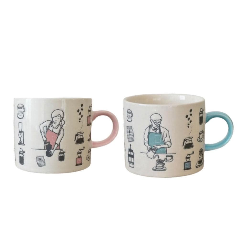 【美濃燒】日本製 佐倉小舖 陶瓷馬克杯 對杯 咖啡杯 茶杯 水杯 杯子 情侶對杯 夫妻對杯 禮物 咖啡師 煮咖啡