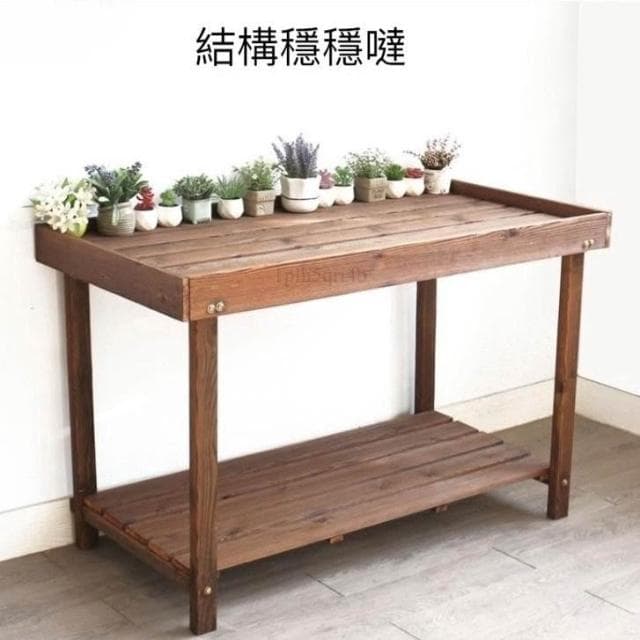 花架 陽台防腐實木多肉戶外室內雙層花台置物架花盆收納盆景架 花架陽台落地式 盆栽架 園藝花架 植物架 花架落地 花盆架