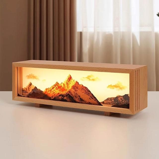 【Felsted 菲仕德】日照金山氛圍燈聖誕情人節新婚禮品（擺飾 臺燈 氛圍燈 落地燈 聖誕禮物 生日禮物 擺設 送禮 裝飾品 擺件 小夜燈  感應燈）