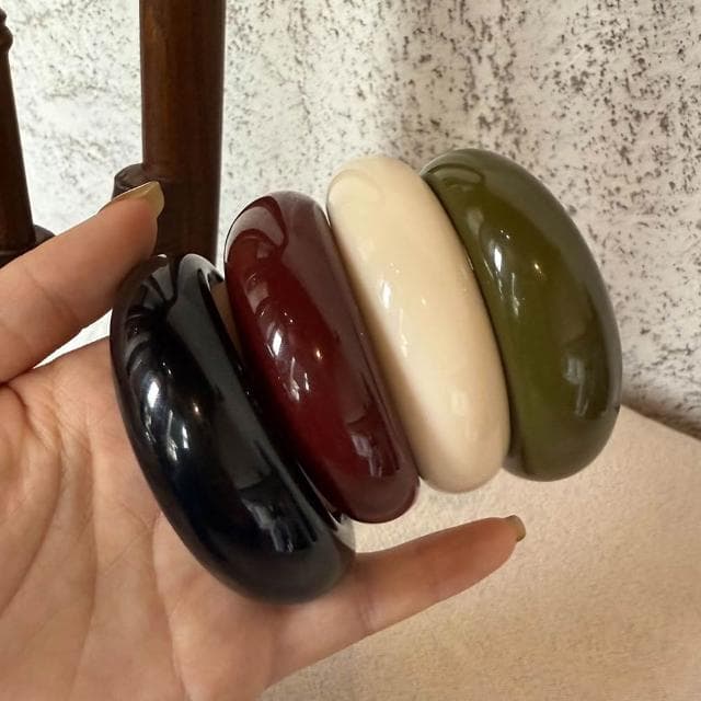 【LEEHER】樹酯手鐲/生日禮物/小眾設計/時尚設計感/手環/簡約/ins風/男女通用/大圈口手鐲/閨密手鐲/禮物/交換禮物/