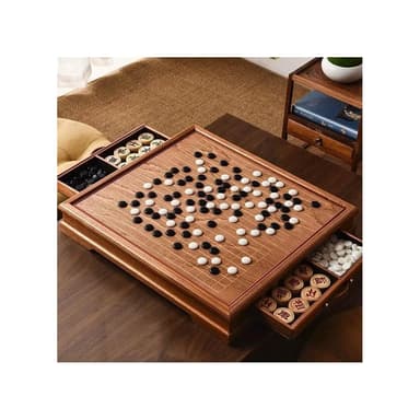 免稅 開發票  二合一圍棋象棋雙用棋盤 雲子圍棋 五子棋套裝 雙面棋桌 兒童家用送禮禮物