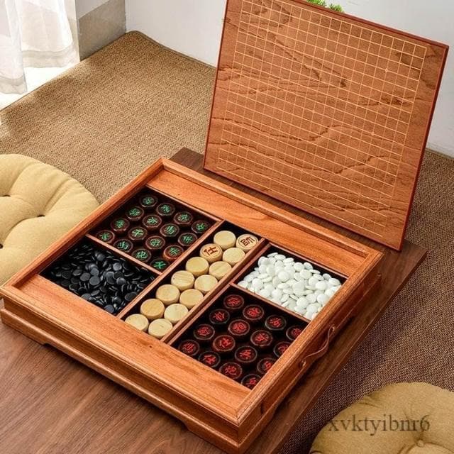 免稅 開發票  二合一圍棋象棋雙用棋盤 雲子圍棋 五子棋套裝 雙面棋桌 兒童家用送禮禮物