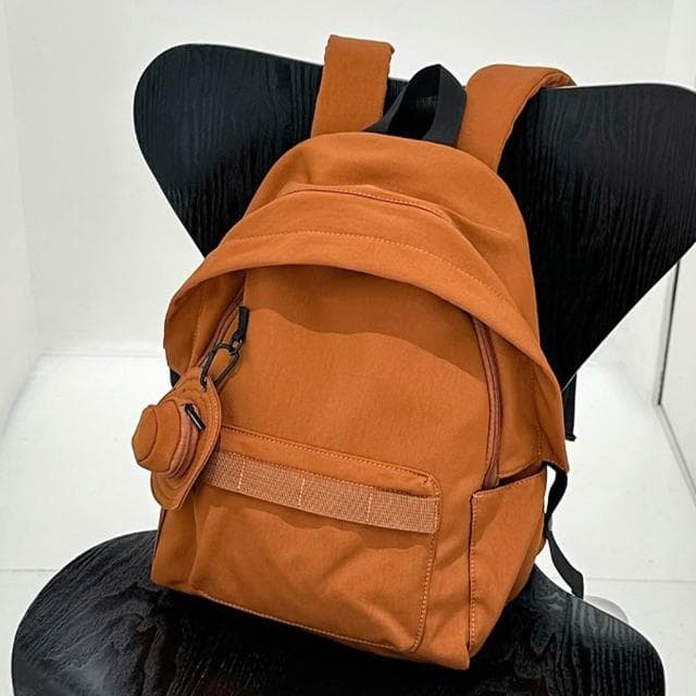【LEESA】尼龍後背包\黑色包包\工裝包\包包\後背包\防水後背包\旅行背包\大容量包包\大學生後背包\通勤包\雙肩包\禮物\