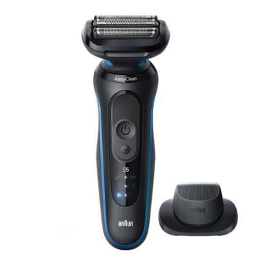 【BRAUN 百靈】德國百靈BRAUN 5系列PRO免拆快洗電動刮鬍刀/電鬍刀-附鬢角刀(52-M1200s) Turbo升級