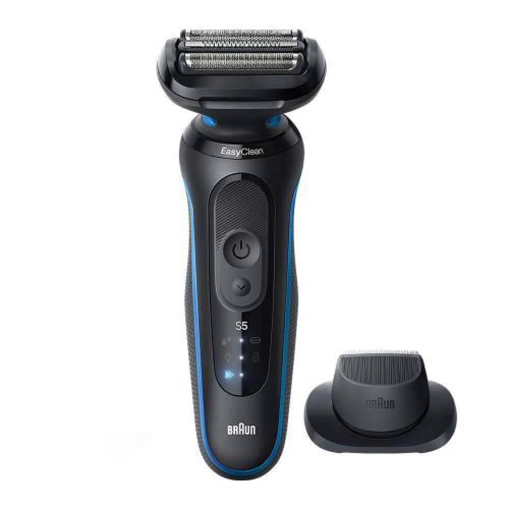 【BRAUN 百靈】德國百靈BRAUN 5系列PRO免拆快洗電動刮鬍刀/電鬍刀-附鬢角刀(52-M1200s) Turbo升級