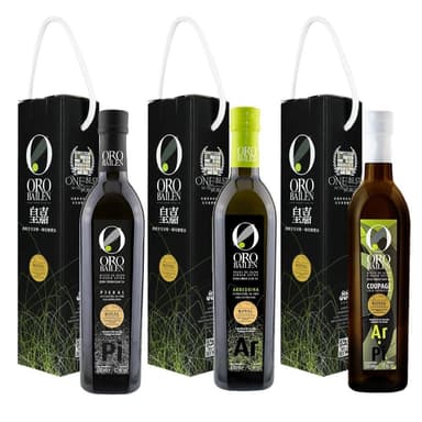 【Oro Bailen 皇嘉】特級冷壓初榨橄欖油 500ml 單入提盒 (任選) Picual Arbequina 禮盒 中秋禮盒 橄欖油禮盒 伴手禮 企業採購 商務禮品 入厝禮