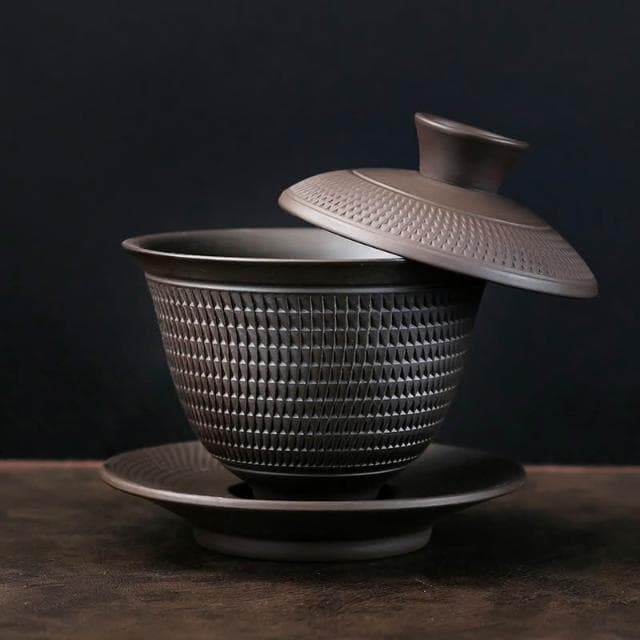 紫砂跳刀功夫茶具新款家用整套泡茶器套裝新中式陶瓷