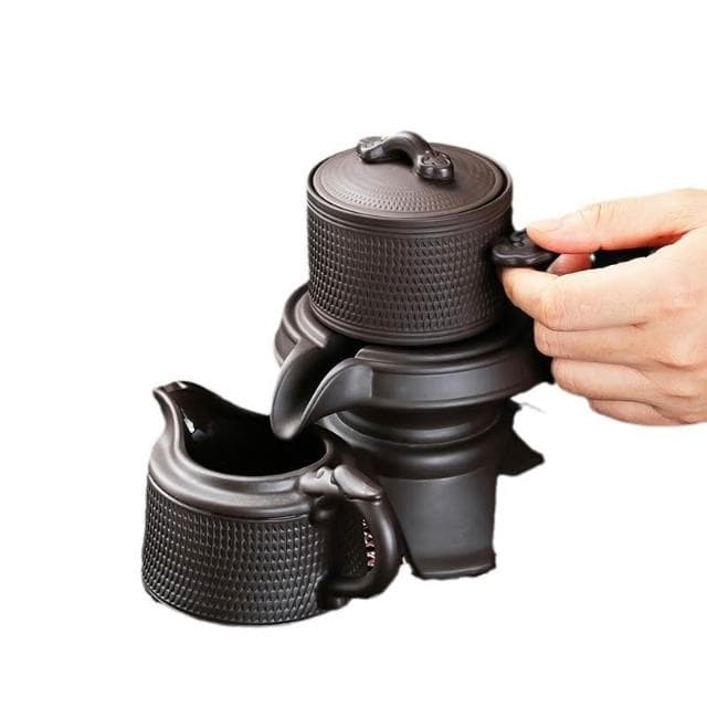 紫砂跳刀功夫茶具新款家用整套泡茶器套裝新中式陶瓷