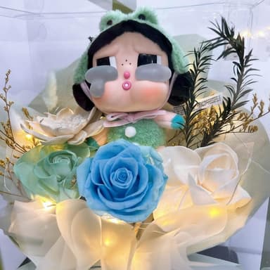 12H快速出貨 (氣球快易送)  CRYING AGAIN 哭蛙哭蛙小花束禮盒 情人花束 禮物 告白花束 乾燥花束 情人節 求婚花 禮盒