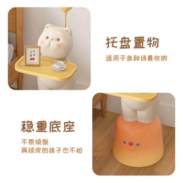 創意茶几客廳家用邊幾電視櫃沙發旁裝飾落地收納擺件喬遷新居禮物