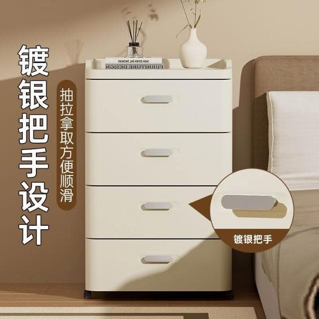家用衣櫃嬰兒寶寶衣服置物櫃子批免安裝收納櫃帶抽屜臥室床頭櫃S