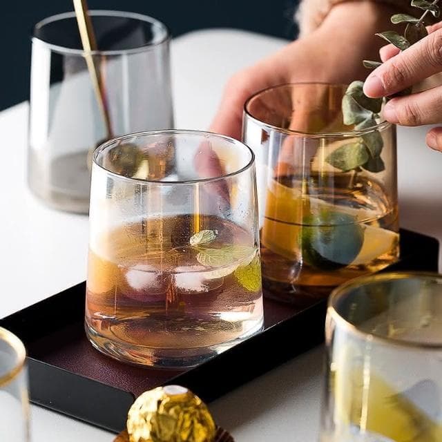 平口杯 水杯 威士忌酒杯 耐熱杯 漱口杯 杯子 質感杯具 透明玻璃杯 交換禮物