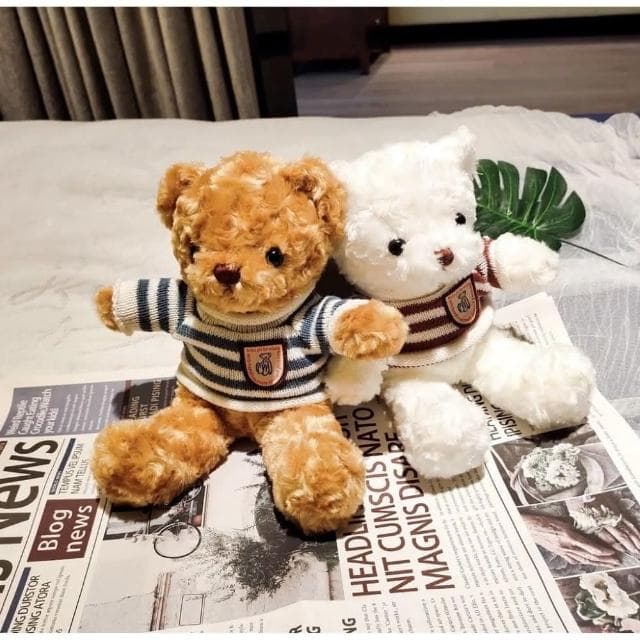 Bear Baby 浪漫燈串小熊組合畢業禮物 生日禮物 閨蜜禮物 禮品 絨毛娃娃