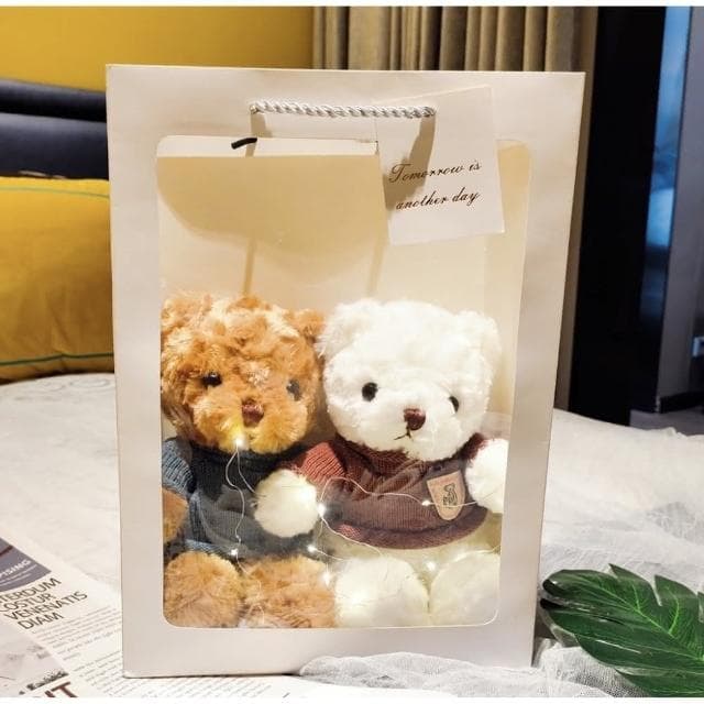 Bear Baby 浪漫燈串小熊組合畢業禮物 生日禮物 閨蜜禮物 禮品 絨毛娃娃