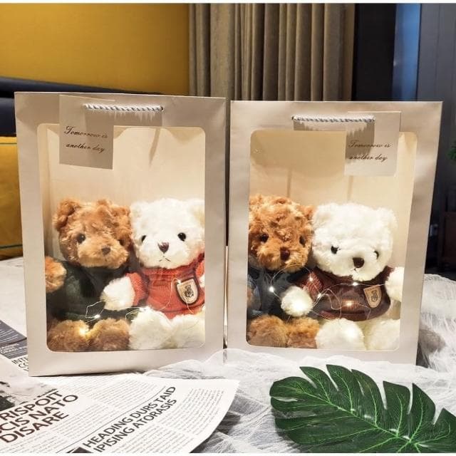Bear Baby 浪漫燈串小熊組合畢業禮物 生日禮物 閨蜜禮物 禮品 絨毛娃娃