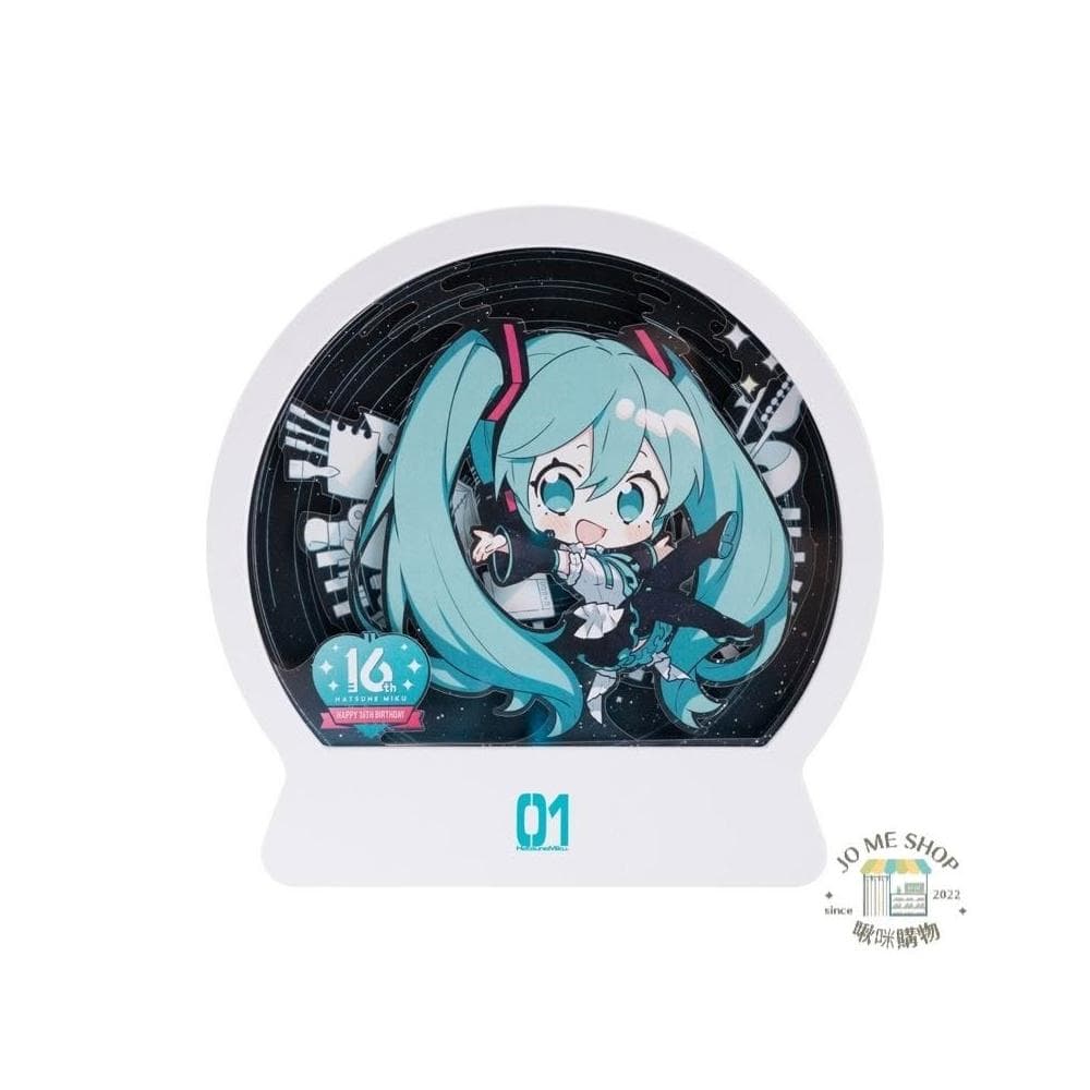 【HATSUNE MIKU 初音未來】現貨 禮物  官方授權 正品 Hatsune Miku  初音未來 miku 16週年 紀念紙雕小夜燈 夜燈
