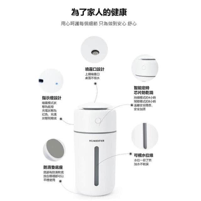 大霧量 靜音滋潤-無線超聲波精油香氛水氧機 香薰機 加濕器 水氧機 擴香機 精油燈 車用香薰機 日系薰香機 香氛噴霧機
