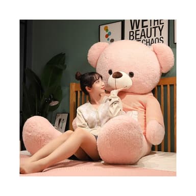 可愛超大號熊公仔毛絨玩具睡覺生日禮物抱枕床頭靠枕女生七夕節