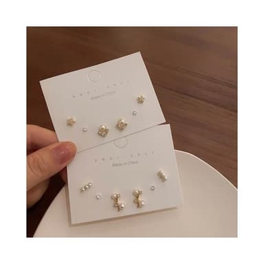 Miss Si 現貨速發 氣質溫柔珍珠耳釘套裝 s925銀針 小眾設計簡約精緻高級感網紅耳飾