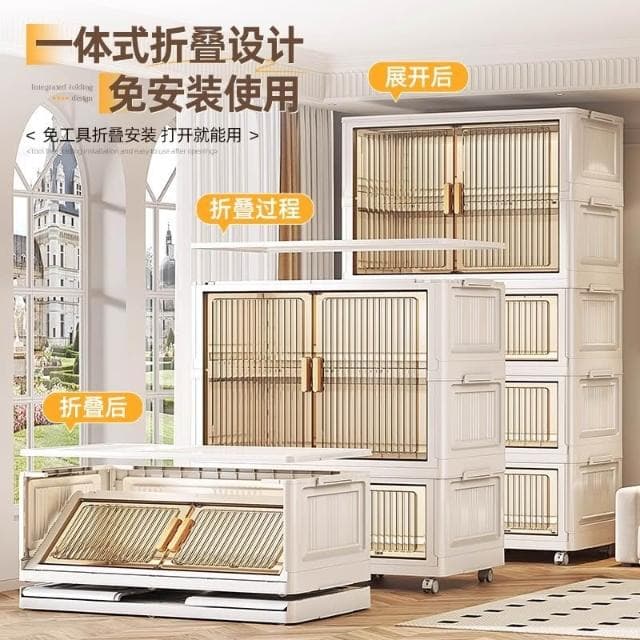免安裝兒童衣櫃寶寶嬰兒衣服掛衣式收納櫃家用臥室簡易衣櫃儲物櫃