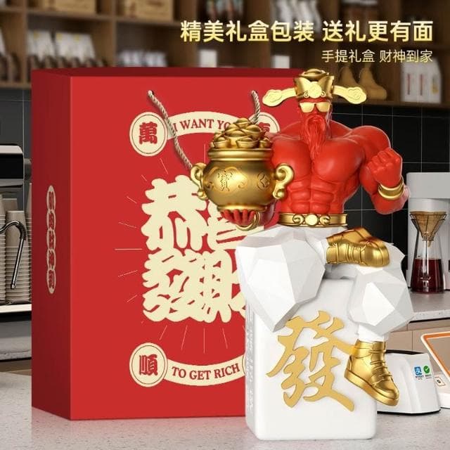 肌肉財神爺桌面擺件家用店鋪收銀臺裝飾品辦公室擺設喬遷開業禮物