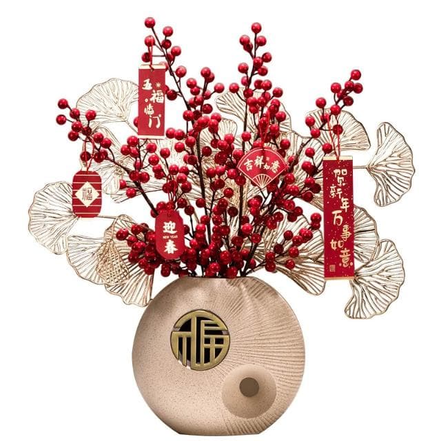 2025新年裝飾擺件電視櫃輕奢高檔客廳玄關喜慶喬遷新房新家禮物
