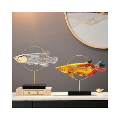 金龍魚擺件客廳電視櫃酒櫃辦公室家居裝飾品搬家禮物喬遷新居禮品