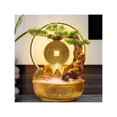 聚寶盆 金蟾招財流水盆 流水聚寶盆 流水擺件 招財擺飾 開運 風水招財流水組 風水擺件 開幕送禮 入厝禮物 DPKI
