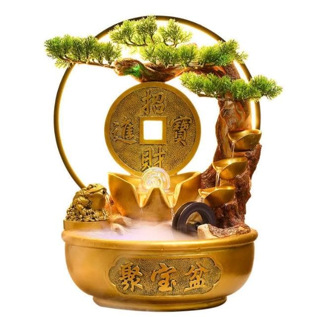 聚寶盆 金蟾招財流水盆 流水聚寶盆 流水擺件 招財擺飾 開運 風水招財流水組 風水擺件 開幕送禮 入厝禮物 DPKI
