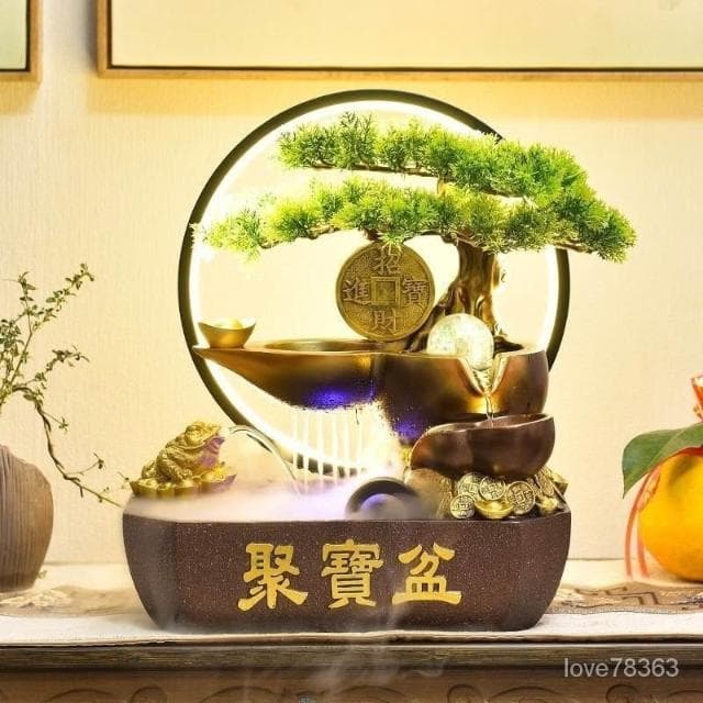 聚寶盆 金蟾招財流水盆 流水聚寶盆 流水擺件 招財擺飾 開運 風水招財流水組 風水擺件 開幕送禮 入厝禮物 DPKI