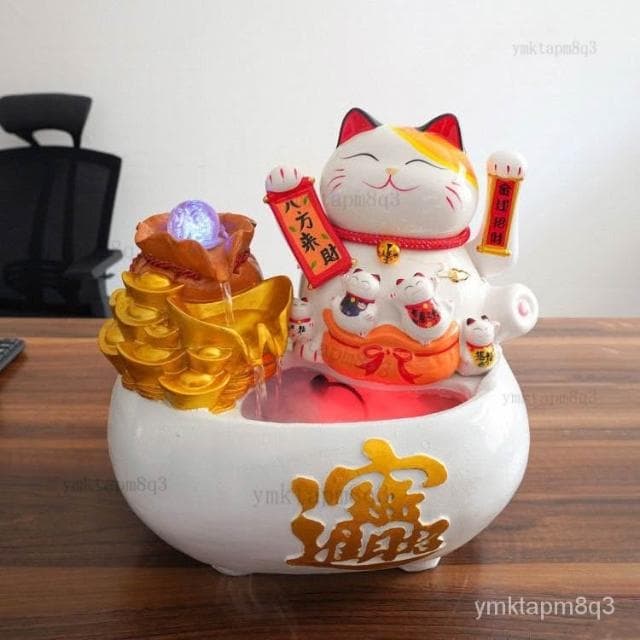 ⭐招財貓擺飾 聚寶盆 流水盆 開運 招財流水 流水擺件 流水聚寶盆  招財擺件 風水擺件 開店送禮 入厝禮物 開幕送禮