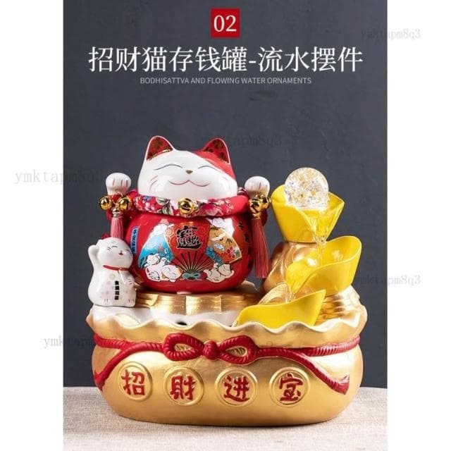 ⭐招財貓擺飾 聚寶盆 流水盆 開運 招財流水 流水擺件 流水聚寶盆  招財擺件 風水擺件 開店送禮 入厝禮物 開幕送禮