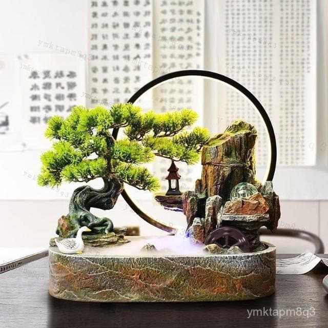 ⭐ 免運 招財流水盆 流水聚寶盆 流水擺件 招財擺飾 開運 風水招財流水組 風水擺件 開店 喬遷 開幕送禮 入厝禮物