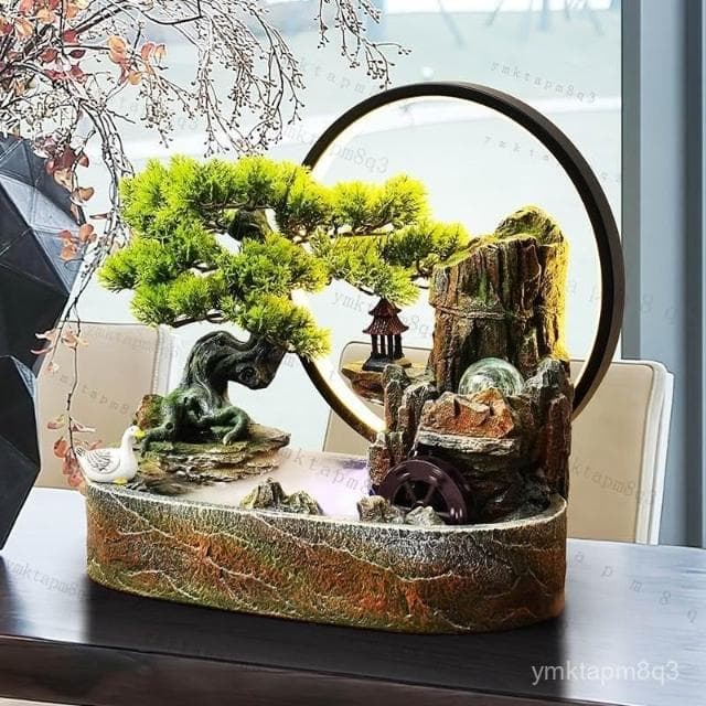 ⭐ 免運 招財流水盆 流水聚寶盆 流水擺件 招財擺飾 開運 風水招財流水組 風水擺件 開店 喬遷 開幕送禮 入厝禮物