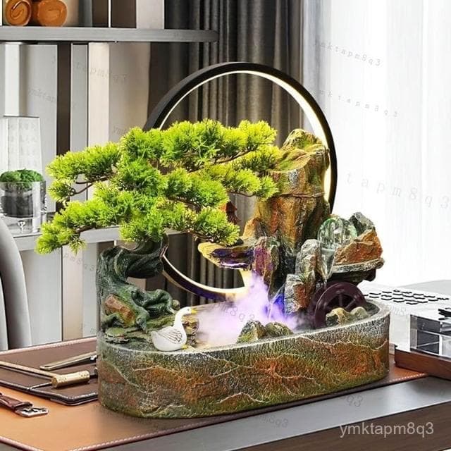 ⭐ 免運 招財流水盆 流水聚寶盆 流水擺件 招財擺飾 開運 風水招財流水組 風水擺件 開店 喬遷 開幕送禮 入厝禮物