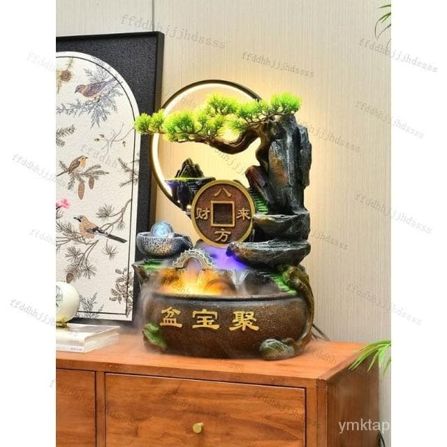 ⭐免運 聚寶盆 新款 招財流水盆 流水聚寶盆 流水擺件 招財擺飾 開運 風水招財流水組 風水擺件 開幕送禮 入厝禮物
