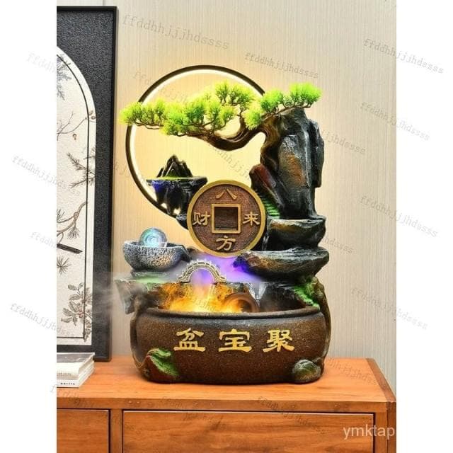 ⭐免運 聚寶盆 新款 招財流水盆 流水聚寶盆 流水擺件 招財擺飾 開運 風水招財流水組 風水擺件 開幕送禮 入厝禮物