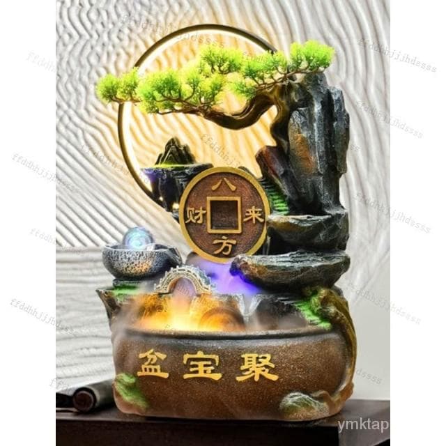 ⭐免運 聚寶盆 新款 招財流水盆 流水聚寶盆 流水擺件 招財擺飾 開運 風水招財流水組 風水擺件 開幕送禮 入厝禮物