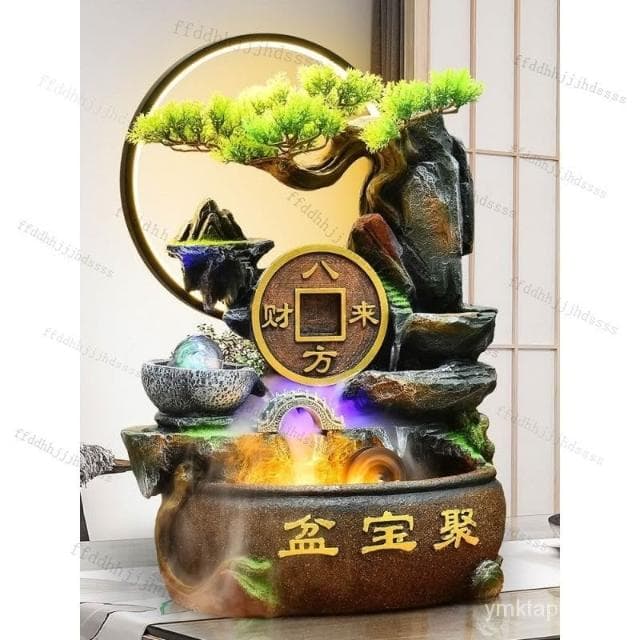 ⭐免運 聚寶盆 新款 招財流水盆 流水聚寶盆 流水擺件 招財擺飾 開運 風水招財流水組 風水擺件 開幕送禮 入厝禮物