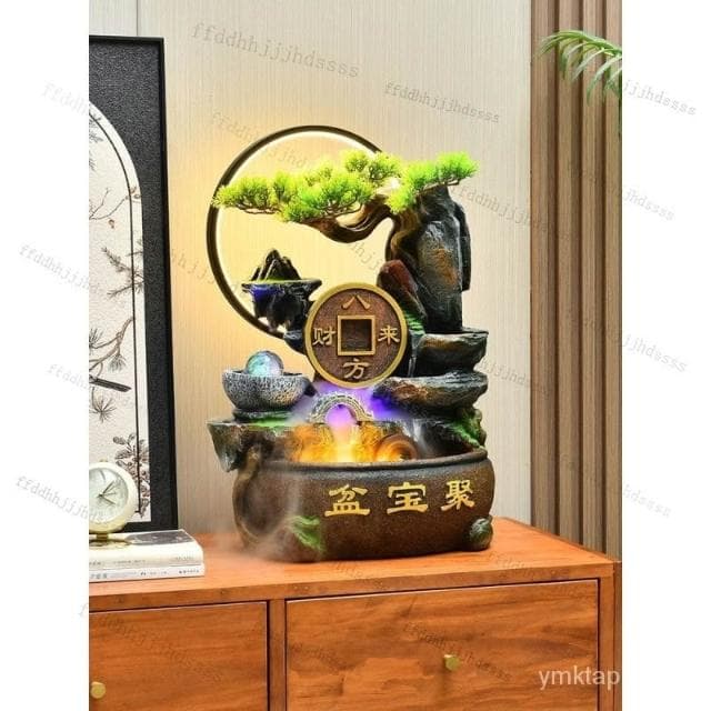 ⭐免運 聚寶盆 新款 招財流水盆 流水聚寶盆 流水擺件 招財擺飾 開運 風水招財流水組 風水擺件 開幕送禮 入厝禮物