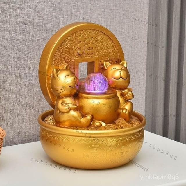 ⭐ 台灣出貨 招財流水擺件 招財流水盆 流水聚寶盆 流水擺件 招財擺飾 開運 風水招財流水組 風水擺件 開店 入昔送禮