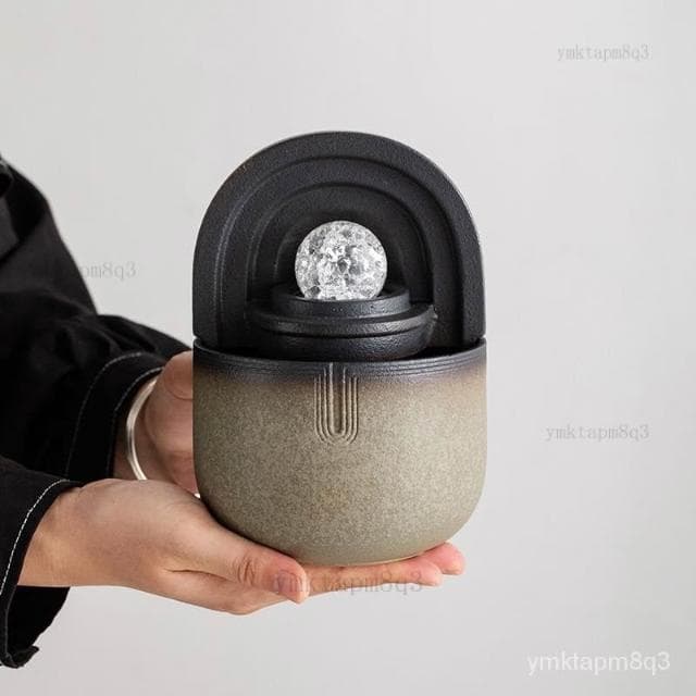 💚招財流水擺件 風水球 陶瓷招財擺件 辦公室桌麵噴泉造景裝飾  流水噴泉擺設 風水招財 流水盆 風水擺件 開業 入厝禮物