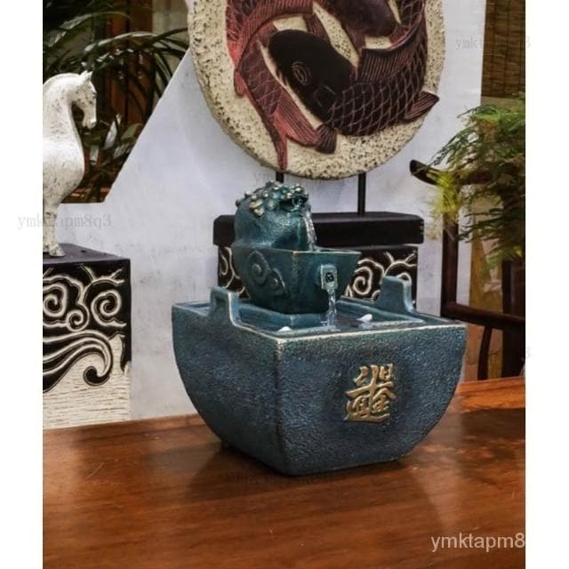 ⭐日進鬥金 招財流水盆 流水聚寶盆 流水擺件 招財擺飾 開運 風水招財流水組 風水擺件 開業 橋遷 開幕送禮 入厝禮物