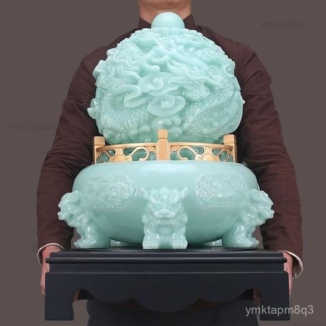 ⭐ 免運 龍轉乾坤鼎擺件 風水球 風水招財 風水擺件 聚寶盆 招財擺飾 風水聚財 招財  聚寶盆 時來運轉 開業入厝禮物