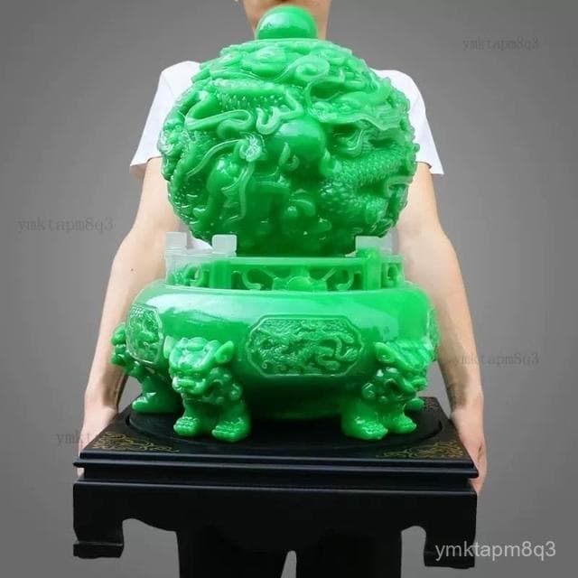 ⭐ 免運 龍轉乾坤鼎擺件 風水球 風水招財 風水擺件 聚寶盆 招財擺飾 風水聚財 招財  聚寶盆 時來運轉 開業入厝禮物