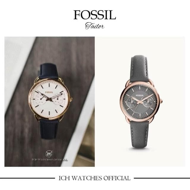 【FOSSIL】ICHco 實體門市 美國FOSSIL Tailor系列多功能女錶-石英錶機械錶生日禮物情人節禮物母親節禮物周年禮物聖誕禮物三眼錶名牌