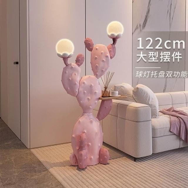 客廳擺件 客廳裝飾 創意擺件 僊人掌花客廳大型落地擺件電視櫃沙發旁傢用置物臥室裝飾喬遷禮物