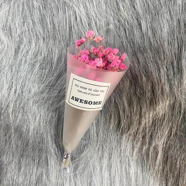 迷你乾燥小花束 (乾燥花 迷你花束 小花束 乾花束 情人草 水晶草 拍照道具 卡片裝飾 情人節 畢業禮物)