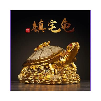 潮瓷歐式中式工藝鎮宅龜 點睛鍍金擺件 招財擺件 傢居裝飾 居傢擺飾 辦公室玄關客廳擺飾 送禮 禮品 禮物