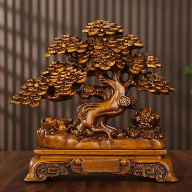 發財樹擺件招財金蟾搖錢樹客廳玄關前臺收銀臺裝飾品店鋪開業禮物